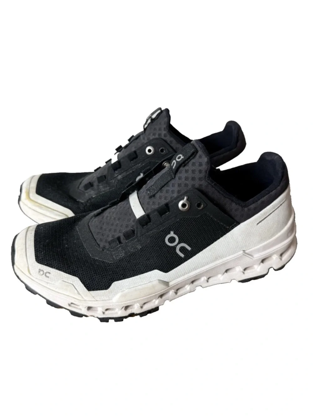 On Cloudultra 2 All Terrain Running Shoes Women's Size 7.5 Black White Helion - Picture 1 of 11